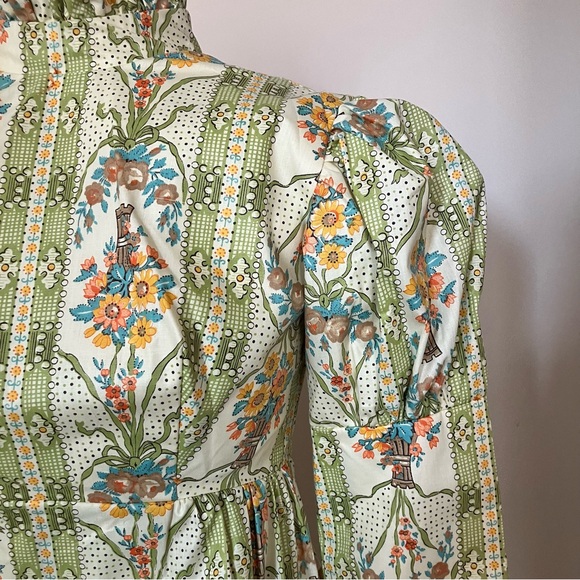 Vintage 1960s Regency-Style Dress - Picture 6 of 10